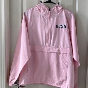 Like new UCSD Champion pink lightweight Windbreaker. Size: S